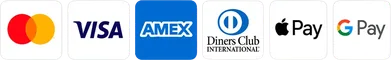 Accepted cards: Visa, Mastercard, American Express, Discover and more